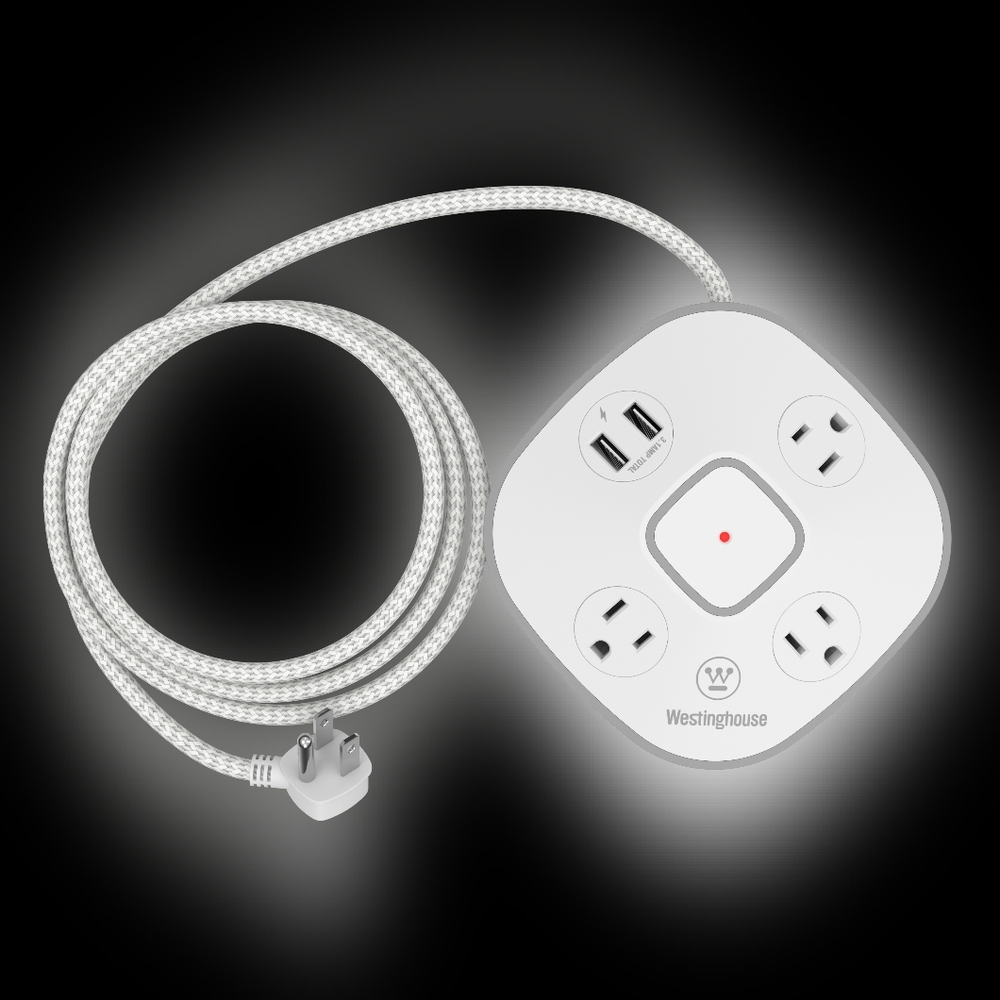Westinghouse 3-Outlet 2 USB Power Center